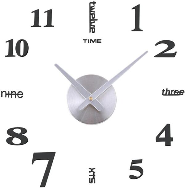 Reloj de pared funcional pegatina decoración de oficina - hogar 60 cm de diametro