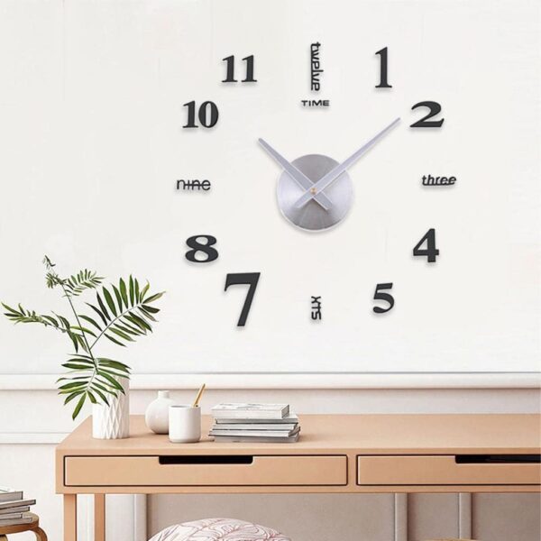 Reloj de pared funcional pegatina decoración de oficina - hogar 60 cm de diametro - Image 2