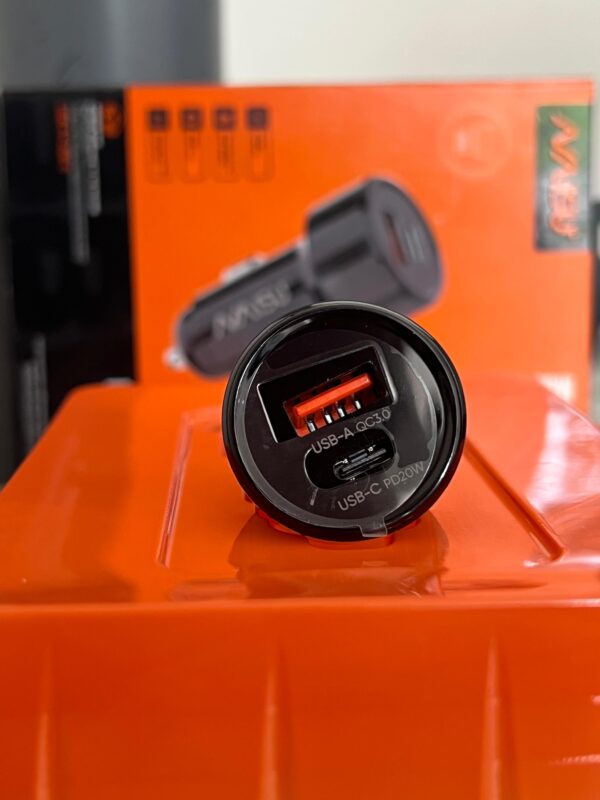 Cargador Dual Para Carro - Carga Rápida tipo C y USB A