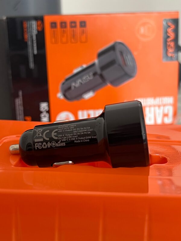 Cargador Dual Para Carro - Carga Rápida tipo C y USB A - Image 2