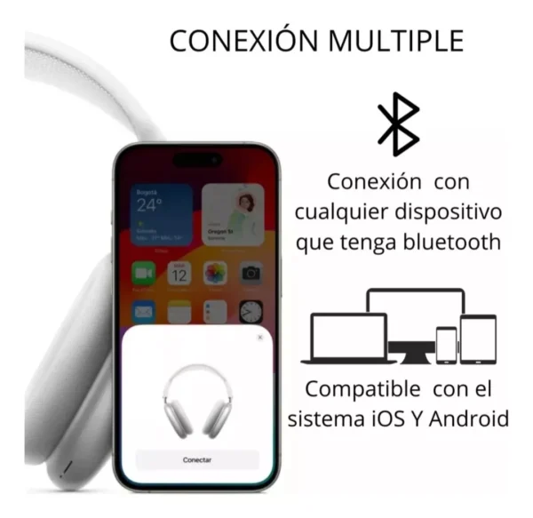 Diadema Bluetooth Inalámbrica AirpodsMax (AAA) - Image 4
